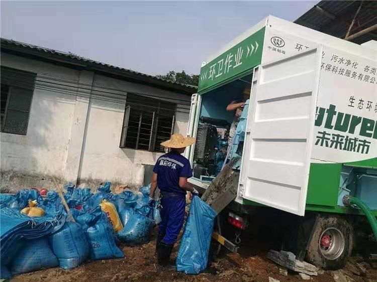 濠江工业污泥压干处理